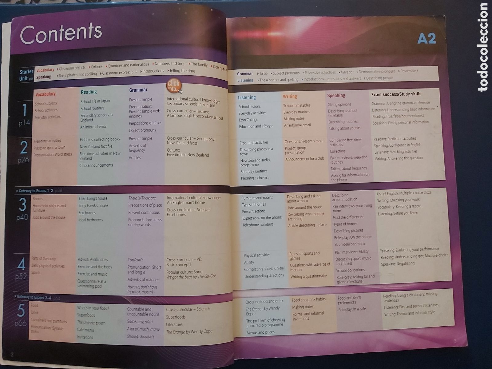 Libros de segunda mano: QUELA LIBRO. STUDENTS BOOK + WORKBOOK A2 GATEWAY MACMILLAN 2011 - Foto 4
