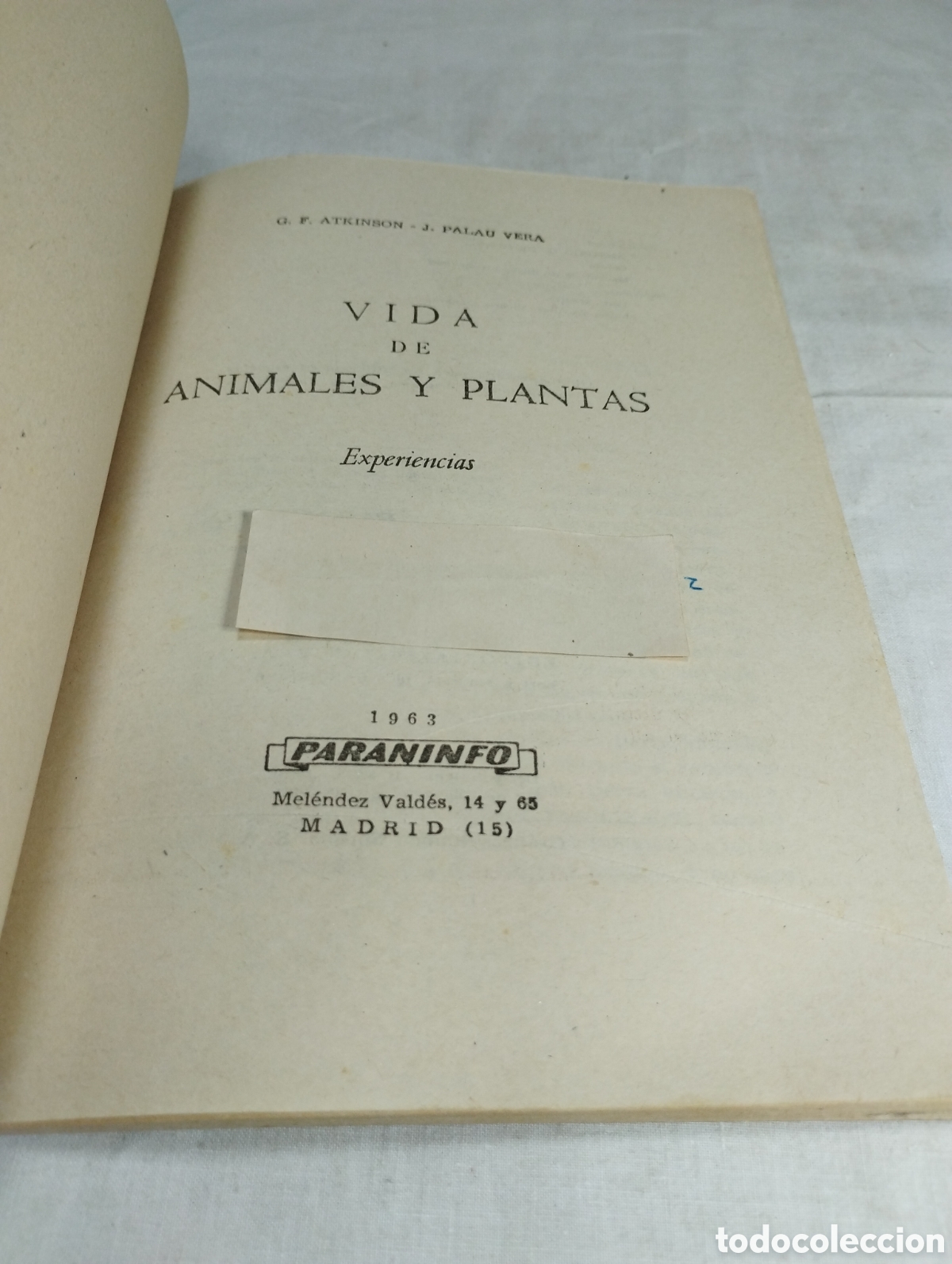 Libros de segunda mano: Vida de los animales y plantas. Teide, 1963 - Foto 2