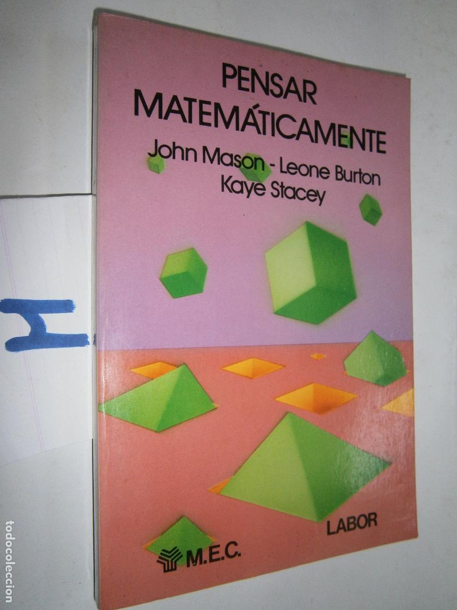 Libros de segunda mano: ANTIGUO LIBRO DE TEXTO - PENSAR MATEMATICAMENTE - Foto 1