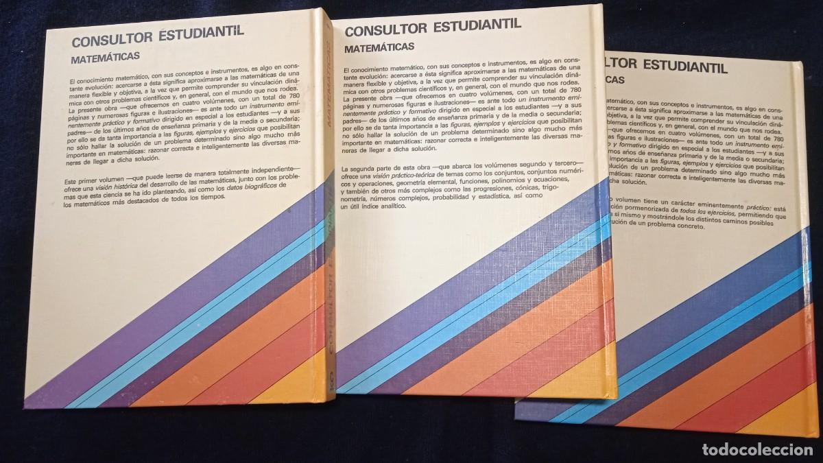 Libros de segunda mano: Consultor estudiantil matem&aacute;ticas - Grijaldo. - Foto 2