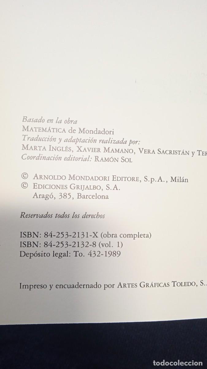 Libros de segunda mano: Consultor estudiantil matem&aacute;ticas - Grijaldo. - Foto 3