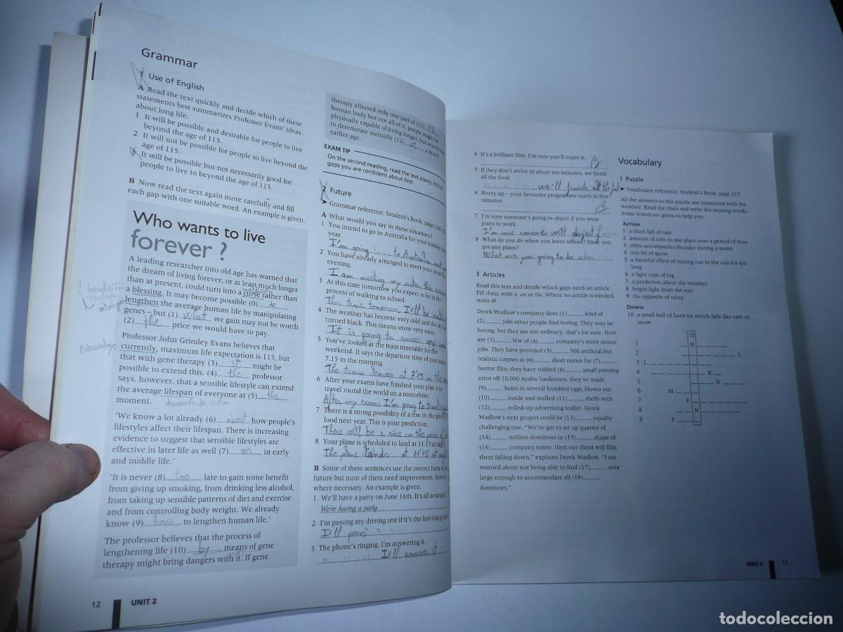 Libros de segunda mano: New First Certificate (Students book + Workbook) (Oxford University Press, 1997) - Foto 5