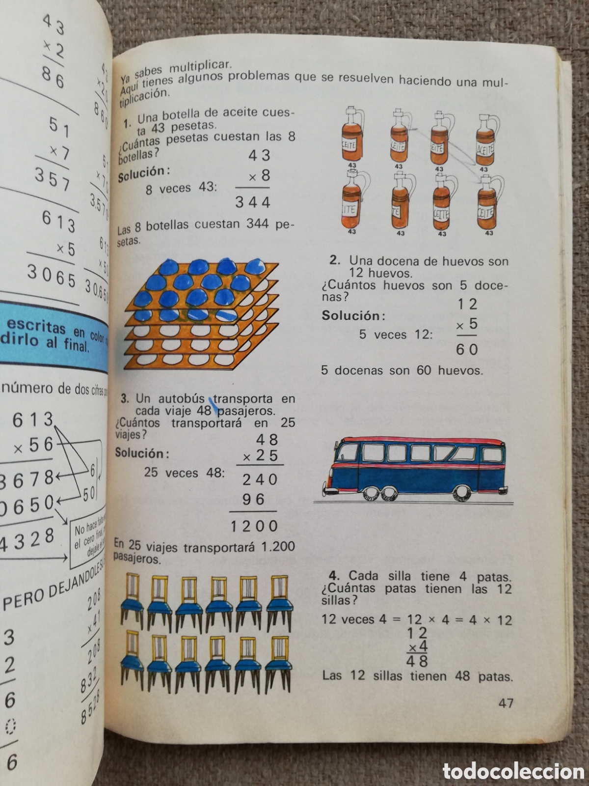 Libros de segunda mano: N&uacute;meros y figuras 2 2&ordm;. Area matem&aacute;tica. Editorial Everest. EGB - Foto 2