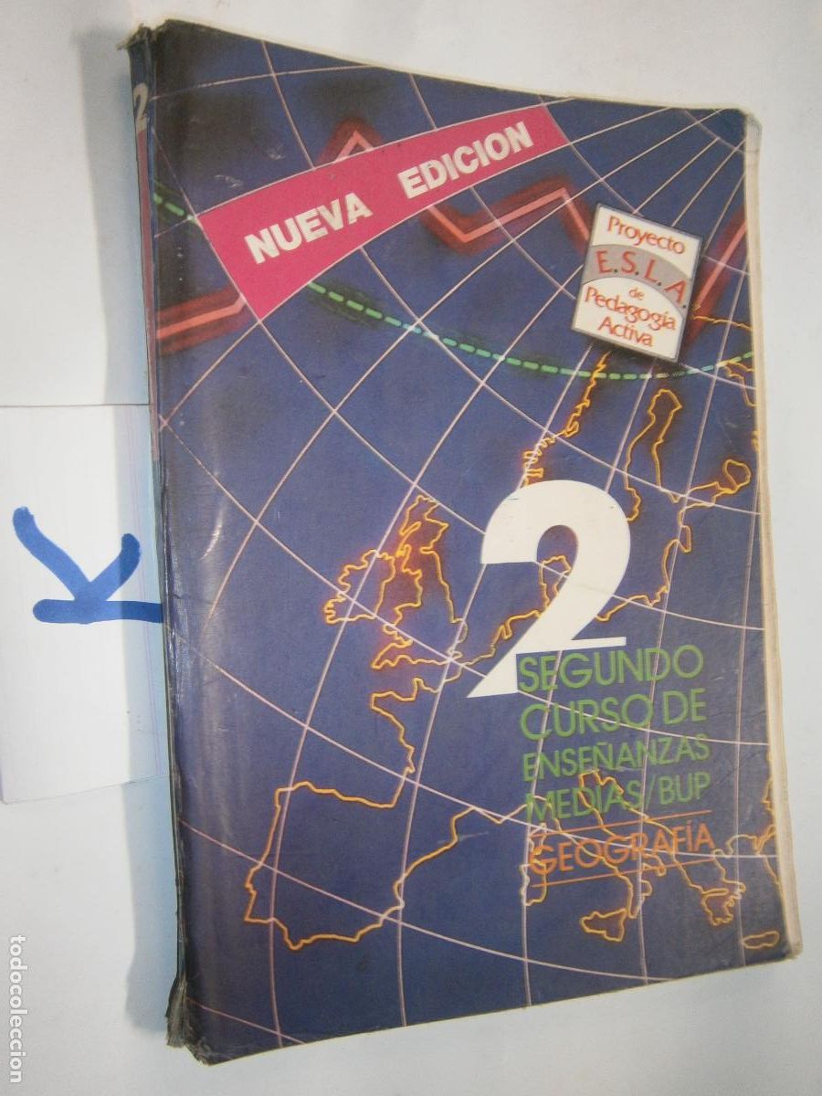 Libros de segunda mano: ANTIGUO LIBRO DE TEXTO - GEOGRAFIA 2&ordm; - Foto 1