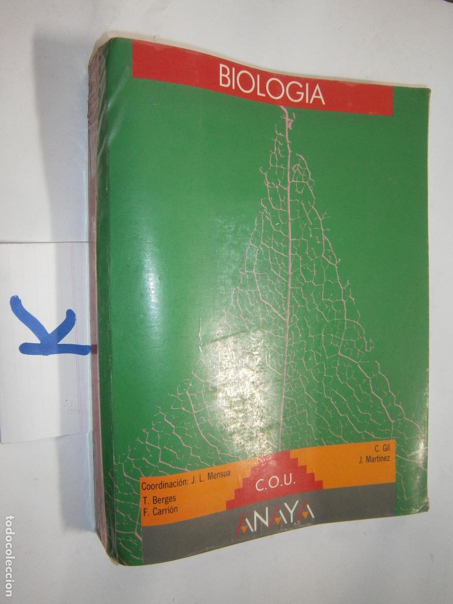 Libros de segunda mano: ANTIGUO LIBRO DE TEXTO - BIOLOGIA COU