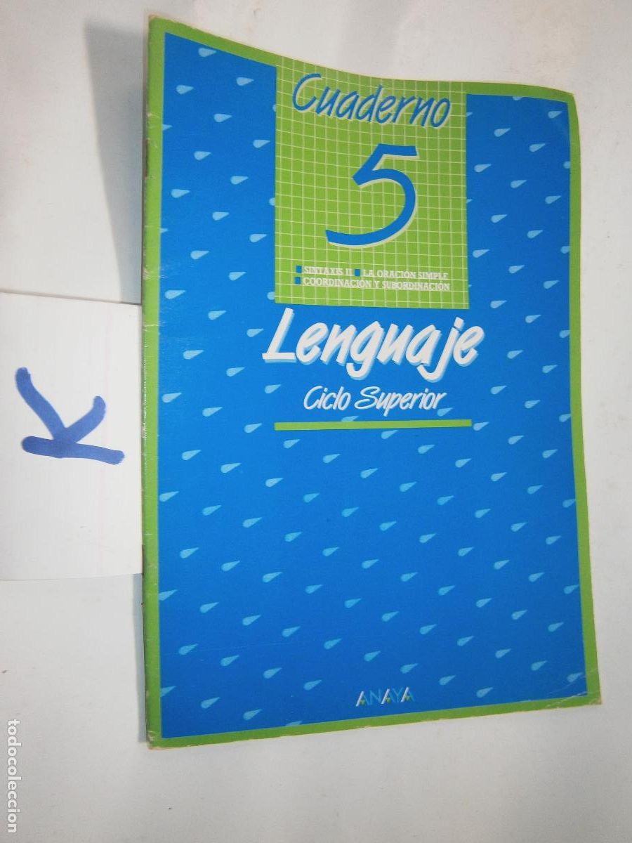 Libros de segunda mano: ANTIGUO LIBRO DE TEXTO - CUADERNO LENGUAJE - Foto 1