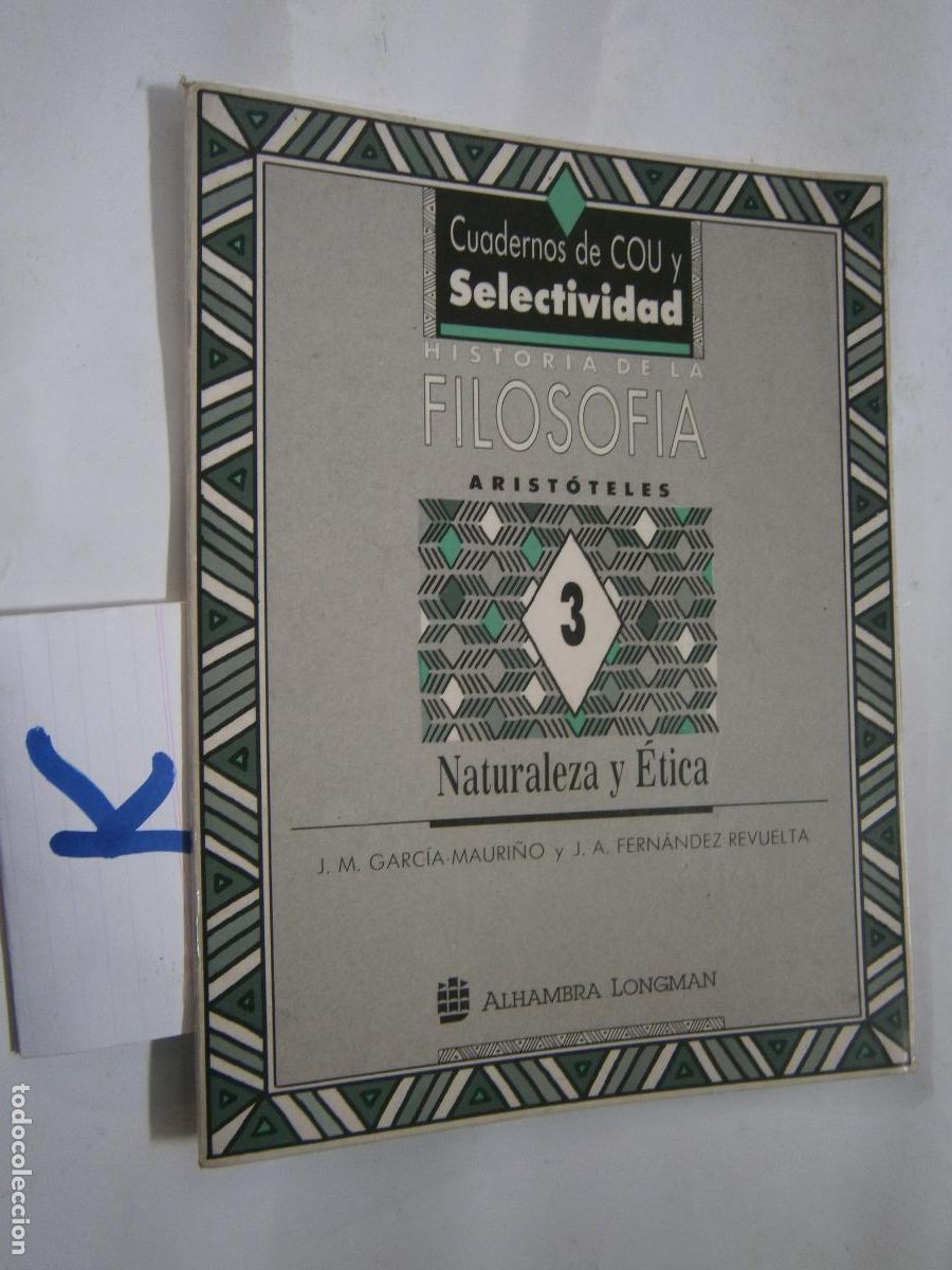Libros de segunda mano: ANTIGUO LIBRO DE TEXTO - CUADERNOS FILOSOFIA - ARISTOTELES - Foto 1