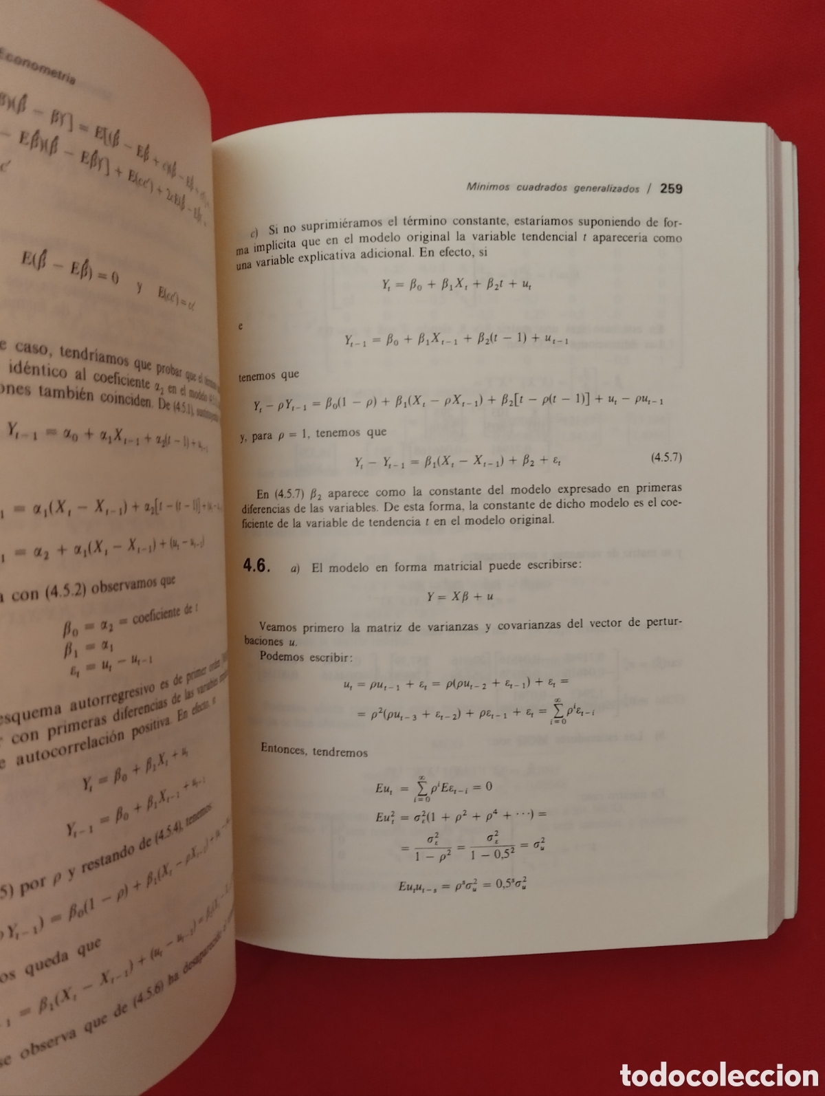 Libros de segunda mano: PROBLEMAS DE ECONOMETR&Iacute;A. EDICIONES PIR&Aacute;MIDE 1991. Antonio Aznar Grasa - Foto 4