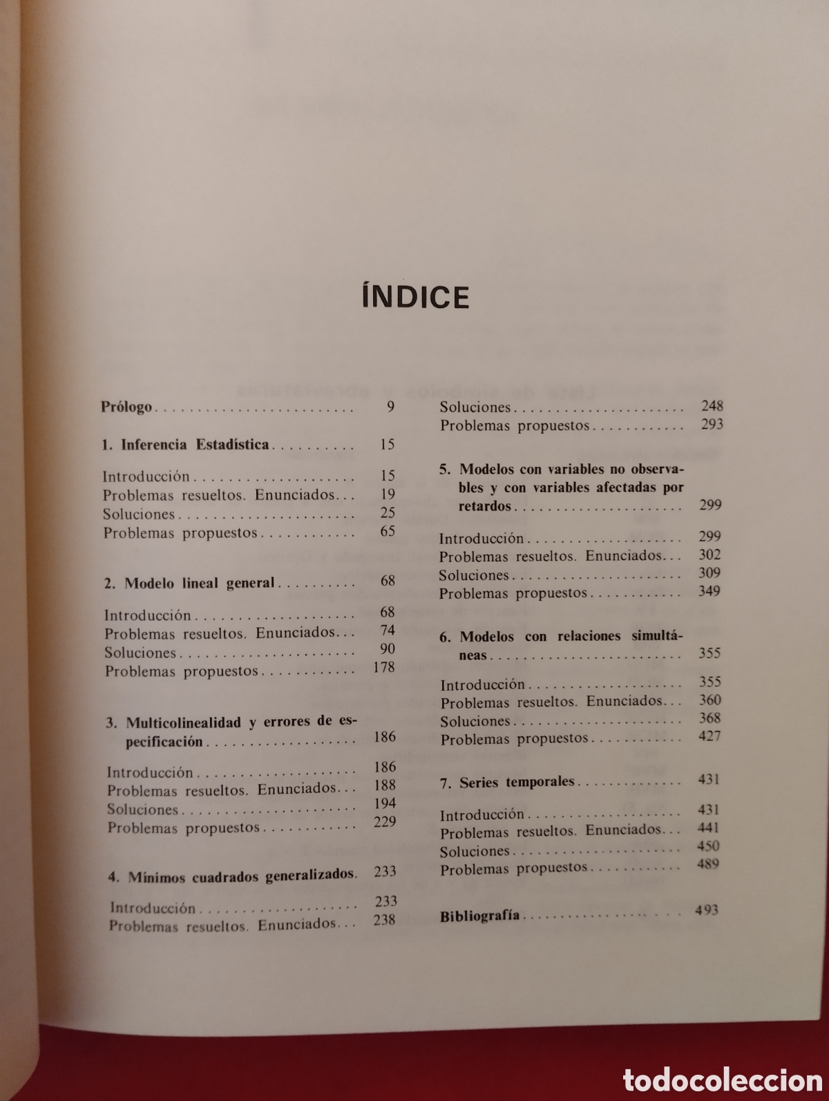 Libros de segunda mano: PROBLEMAS DE ECONOMETR&Iacute;A. EDICIONES PIR&Aacute;MIDE 1991. Antonio Aznar Grasa - Foto 7