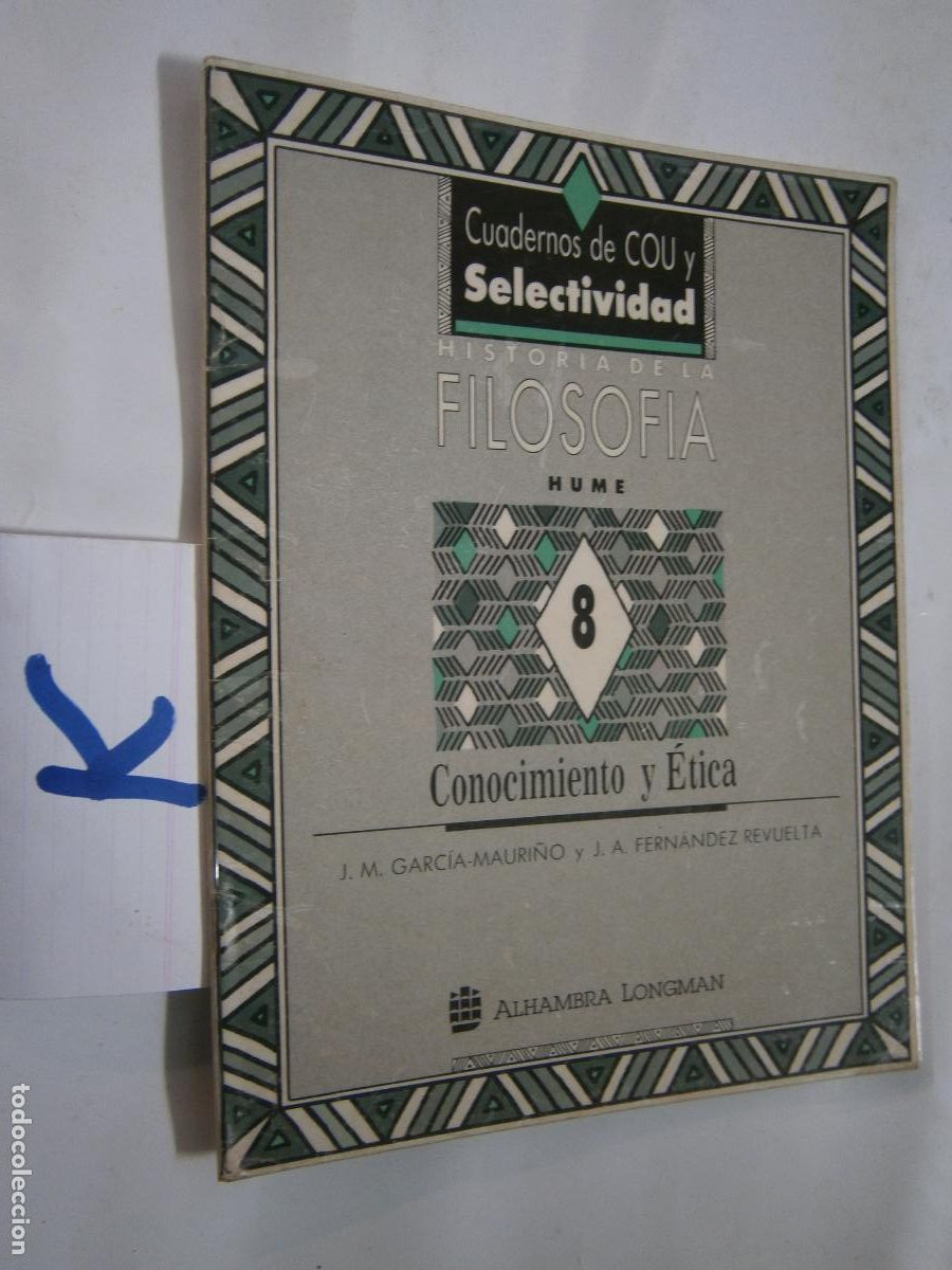 Libros de segunda mano: ANTIGUO LIBRO DE TEXTO - CUADERNO FILOSOFIA - HUME - Foto 1