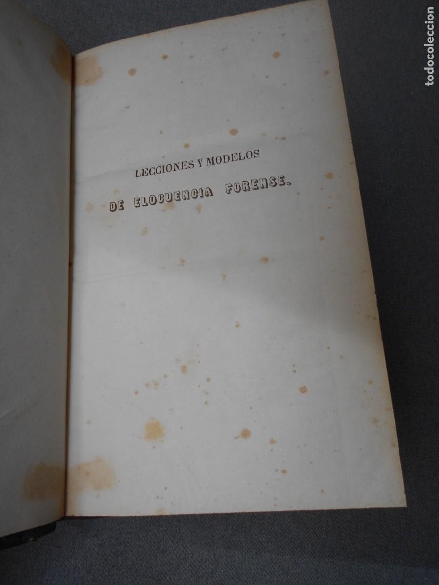 Libros de segunda mano: LECCIONES Y MODELOS DE ELOCUENCIA FORENSE. TOMO II - Foto 2