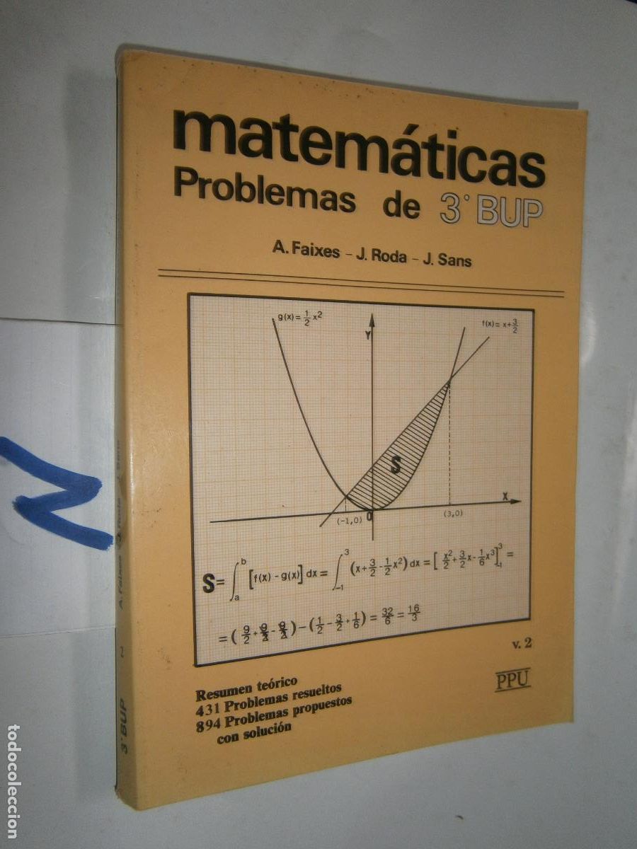 Libros de segunda mano: ANTIGUO LIBRO DE TEXTO - MATEMATICAS 3&ordm; BUP - Foto 1