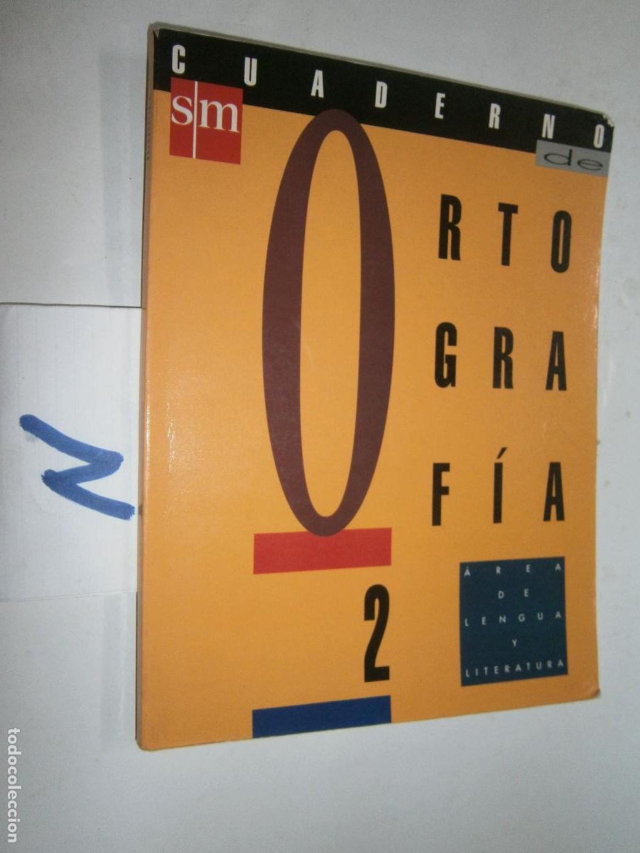 Second hand books: ANTIGUO LIBRO DE TEXTO - CUADERNO DE ORTOGRAFIA - LENGUA Y LITERATURA