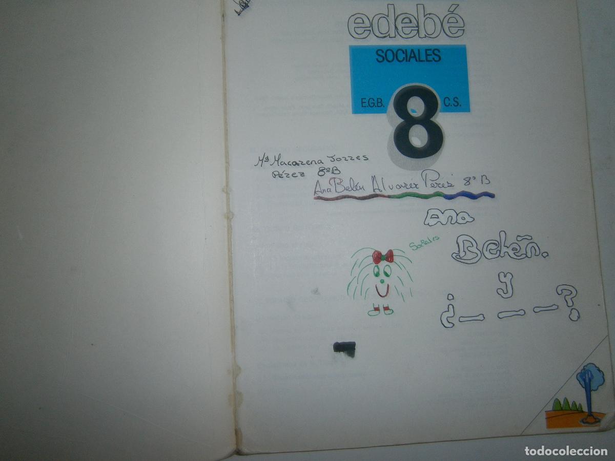 Libros de segunda mano: ANTIGUO LIBRO DE TEXTO - SOCIALES 8&ordm; EGB - Foto 2