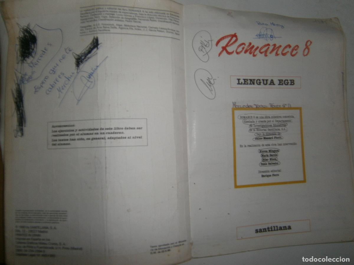 Libros de segunda mano: ANTIGUO LIBRO DE TEXTO - LENGUA 8 EGB - Foto 2