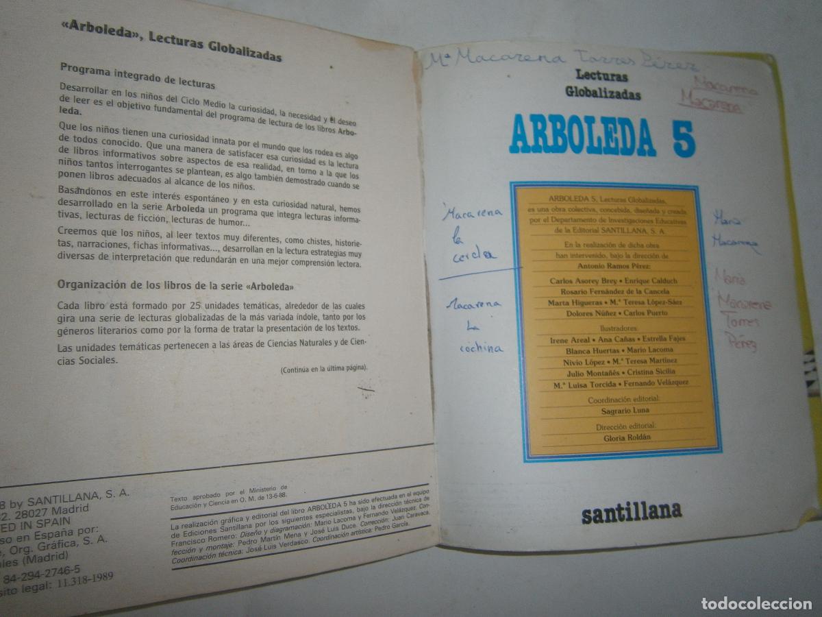 Libros de segunda mano: ANTIGUO LIBRO DE TEXTO - LECTURAS GLOBALIZADAS 5&ordm; - Foto 2