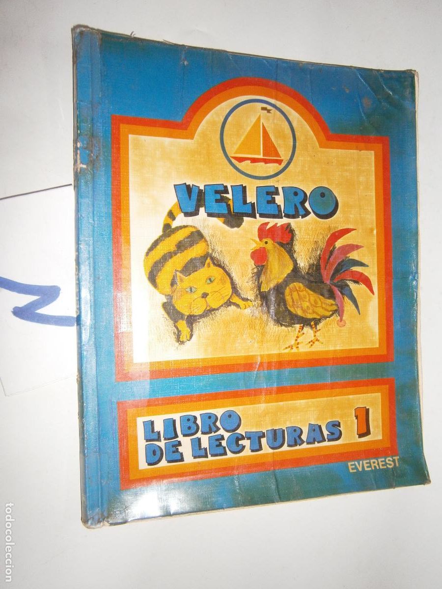 Libros de segunda mano: ANTIGUO LIBRO DE TEXTO - LIBRO DE LECTURA 1&ordm; EGB - VELERO - Foto 1