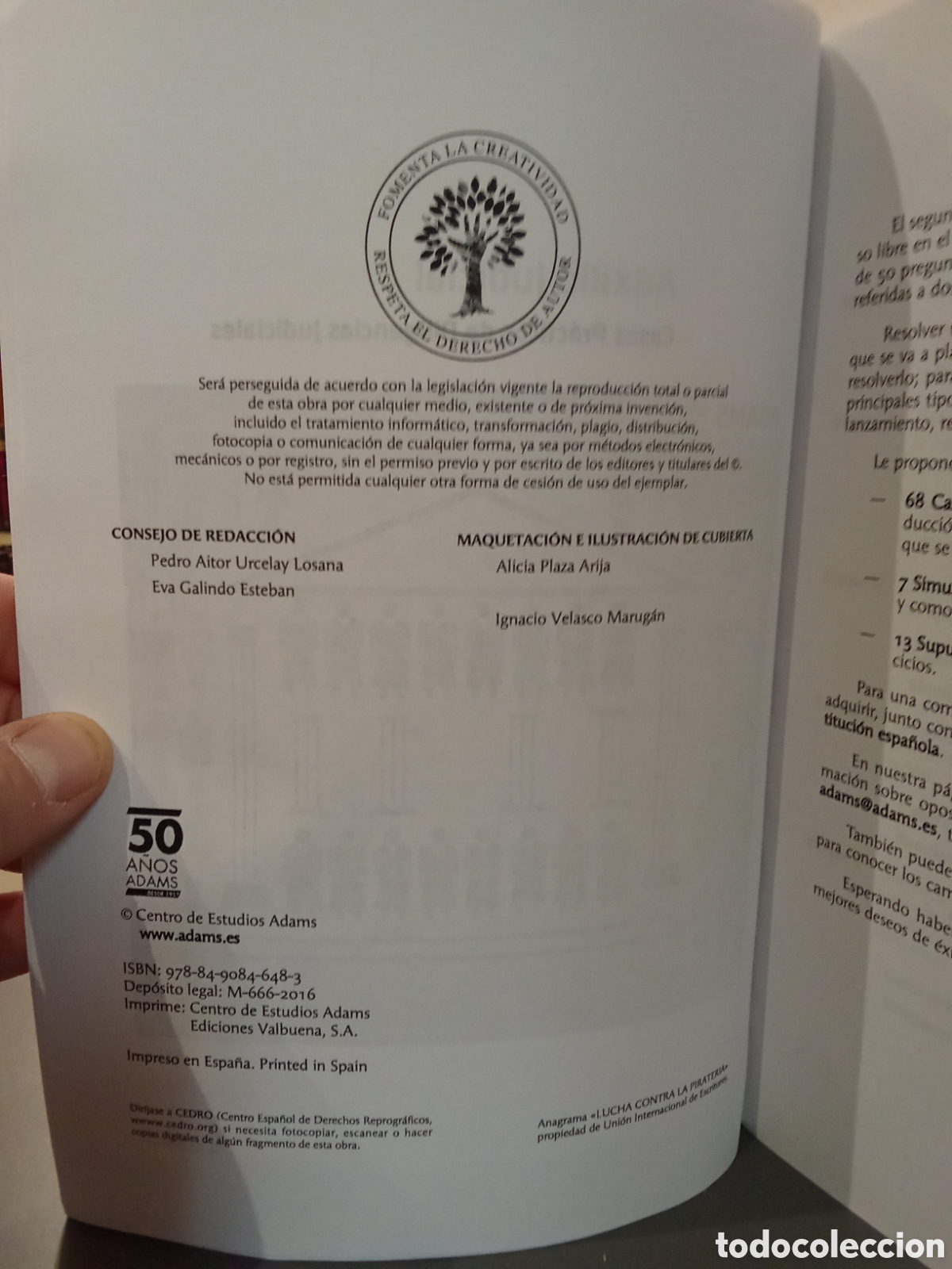 Libros de segunda mano: Auxilio Judicial - Adams - 2016 / 2017 - Foto 8