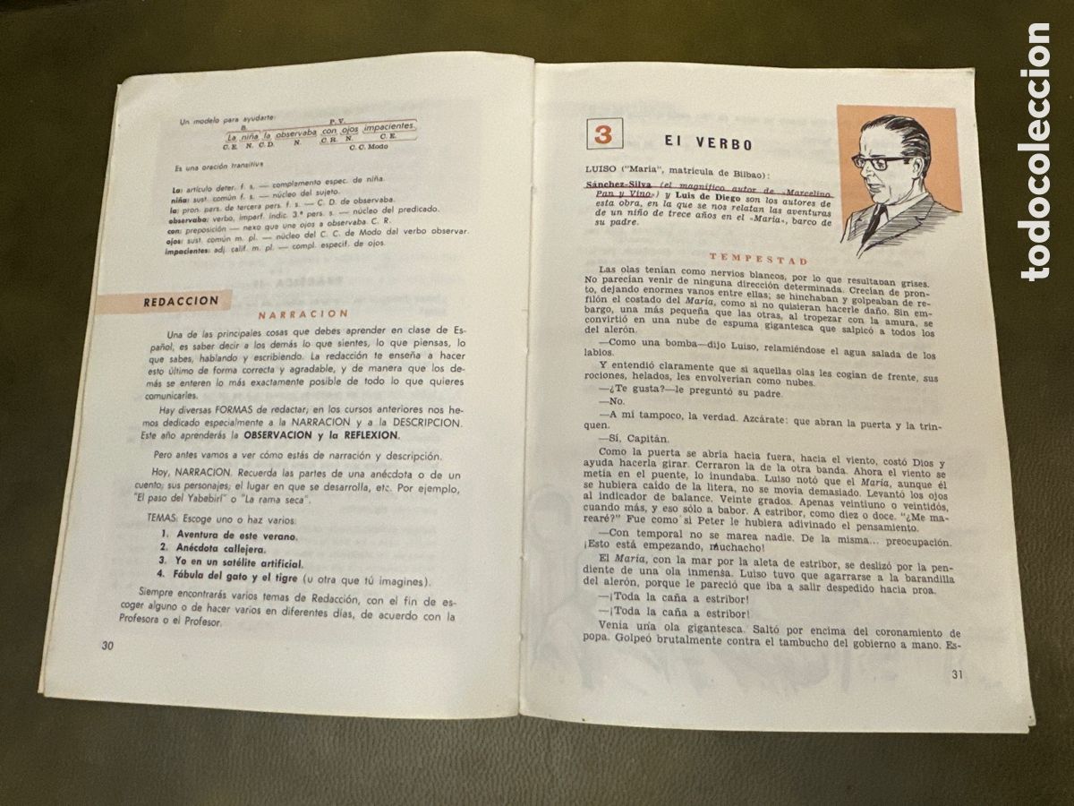 Libros de segunda mano: LIBRO DE TEXTO LENGUA ESPA&Ntilde;OLA SM 3&deg; 1969 - Foto 5