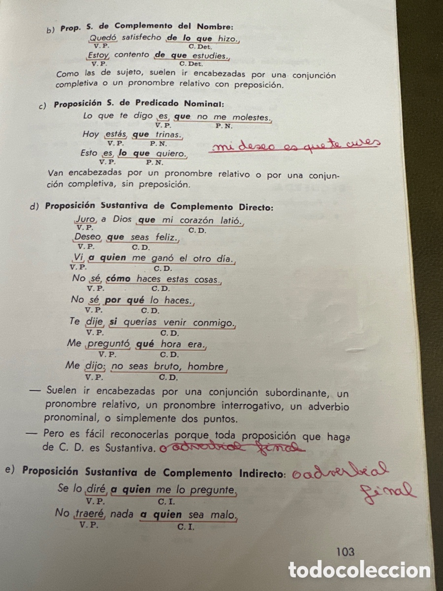 Libros de segunda mano: LIBRO DE TEXTO LENGUA ESPA&Ntilde;OLA SM 3&deg; 1969 - Foto 7