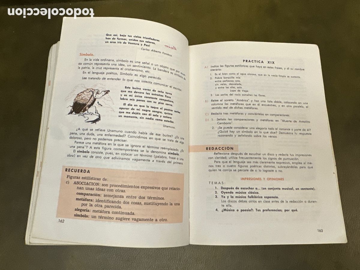 Libros de segunda mano: LIBRO DE TEXTO LENGUA ESPA&Ntilde;OLA SM 3&deg; 1969 - Foto 8