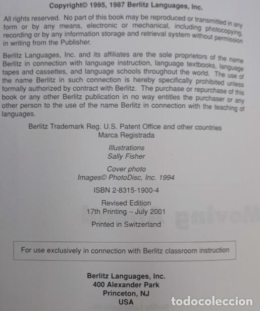 Libros de segunda mano: ENGLISH, MOVING AHEAD, LEVEL 5-6, BERLITZ 2001, LIBRO - Foto 2
