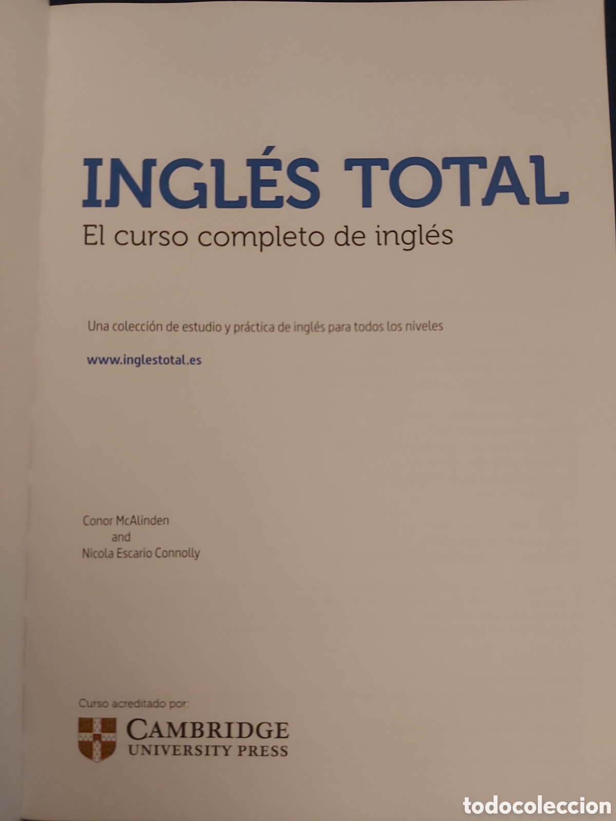 Libros de segunda mano: QUELA LIBRO. INGL&Eacute;S TOTAL + CD CAMBRIDGE 1 2013 - Foto 4