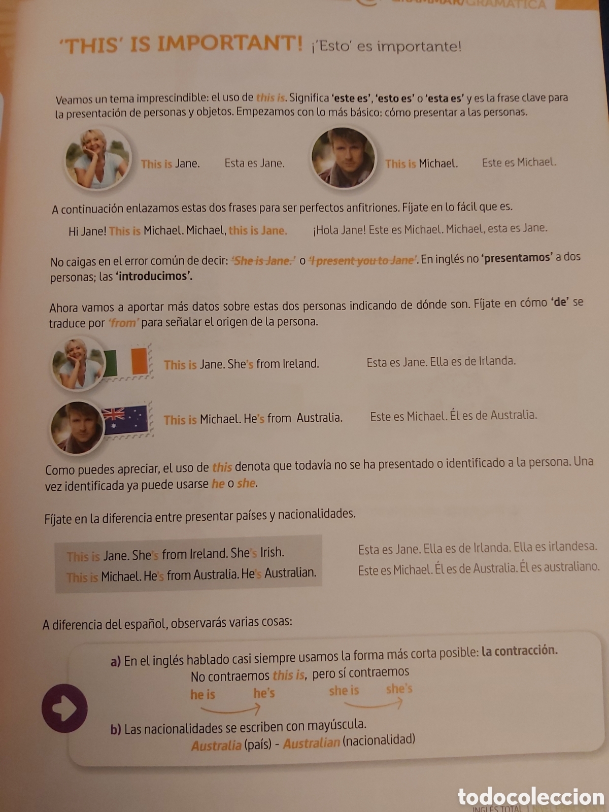 Libros de segunda mano: QUELA LIBRO. INGL&Eacute;S TOTAL + CD CAMBRIDGE 1 2013 - Foto 7