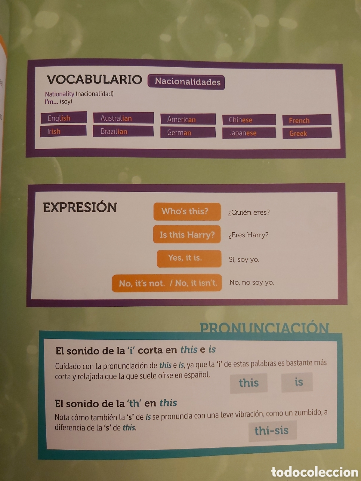 Libros de segunda mano: QUELA LIBRO. INGL&Eacute;S TOTAL + CD CAMBRIDGE 1 2013 - Foto 8
