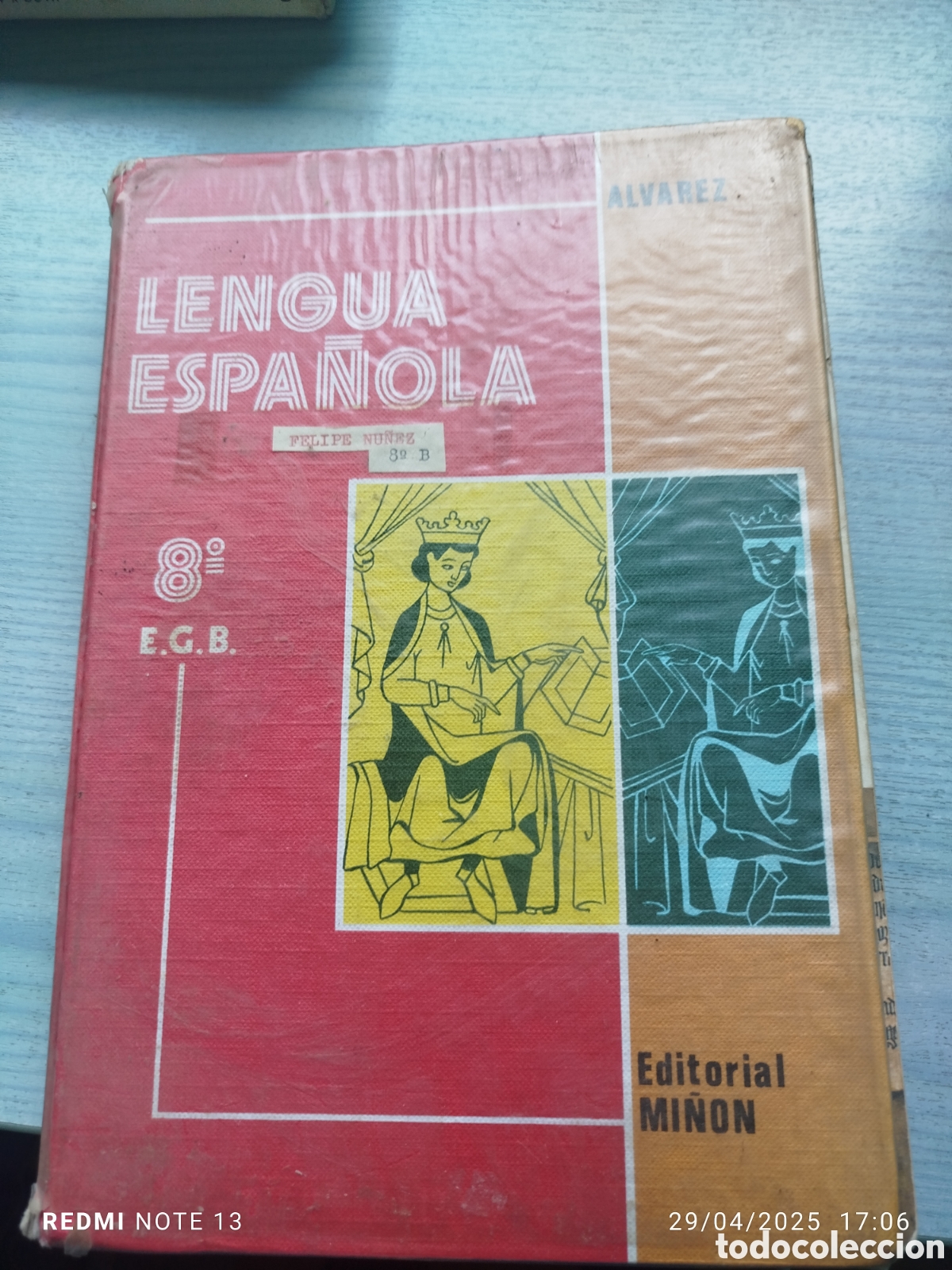 Libros de segunda mano: &Aacute;lvarez mi&ntilde;on 8 EGB lengua espa&ntilde;ola 1973 - Foto 1