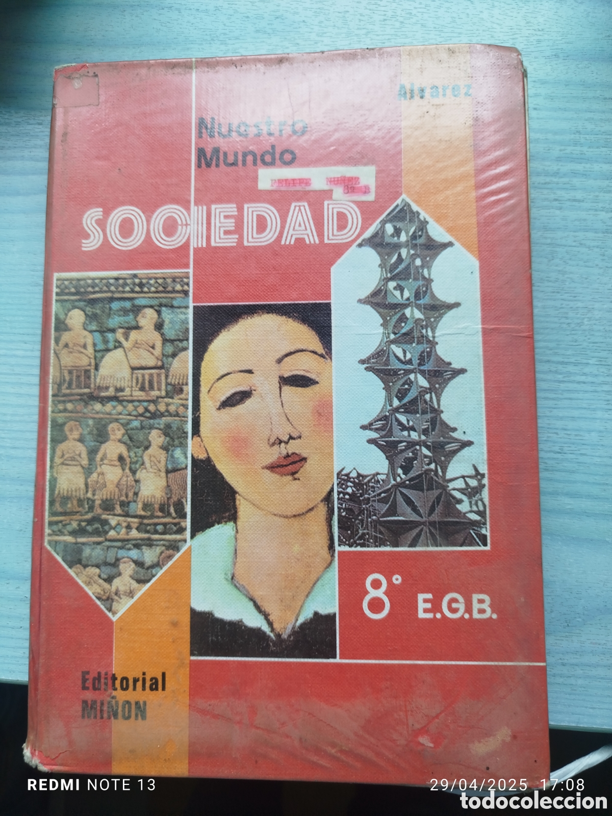 Libros de segunda mano: &Aacute;lvarez mi&ntilde;on sociedad 8 EGB - Foto 1