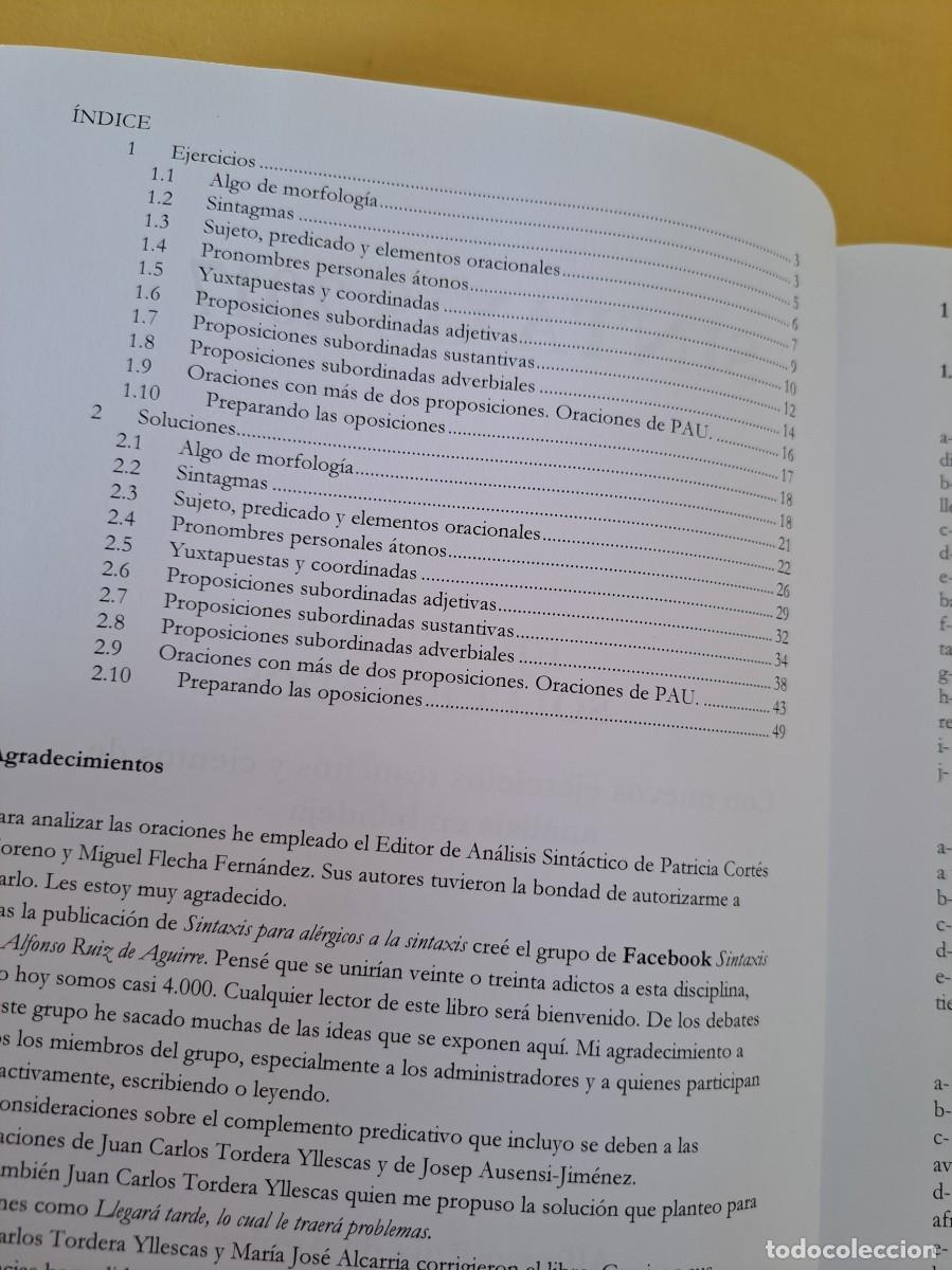 Libros de segunda mano: ALFONSO RUIZ AGUIRRE - SINTAXIS 2017: EJERCICIOS SOLUCIONADOS, NUEVOS EJERCICIOS - Foto 2