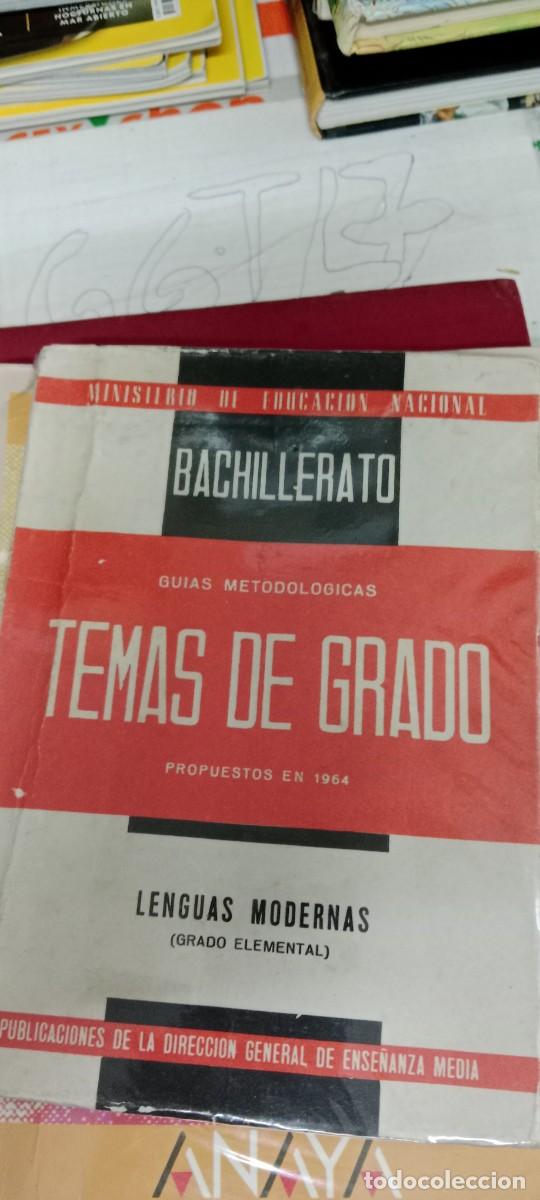 Libros de segunda mano: M-YR LIBRO BACHILLERATO - TEMAS DE GRADO - LENGUAS MODERNAS - Foto 1