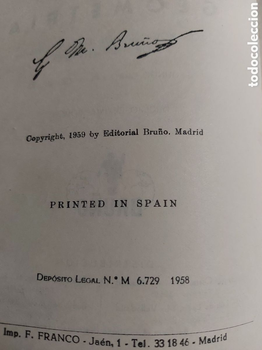 Libros de segunda mano: GEOMETRIA***** a&ntilde;o 1958 - Foto 2