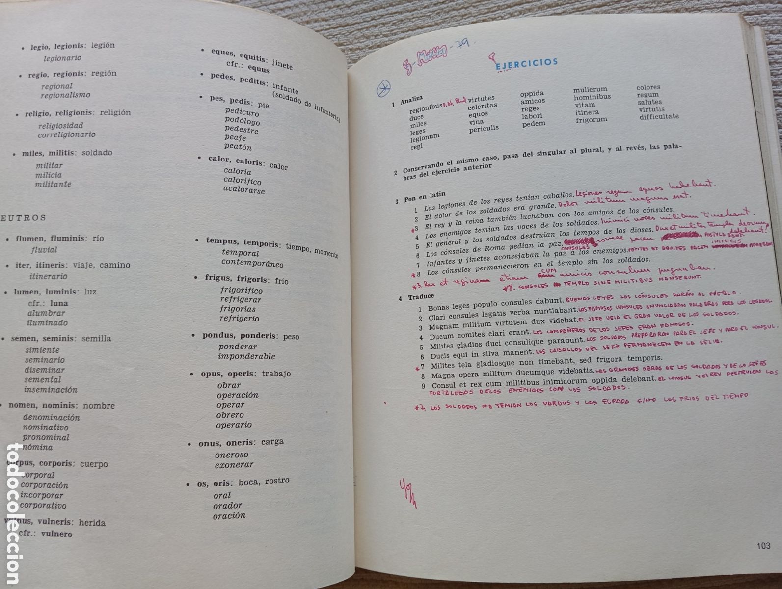 Libros de segunda mano: LATIN BACHILLERATO EDICIONES SM. (1976) - Foto 16