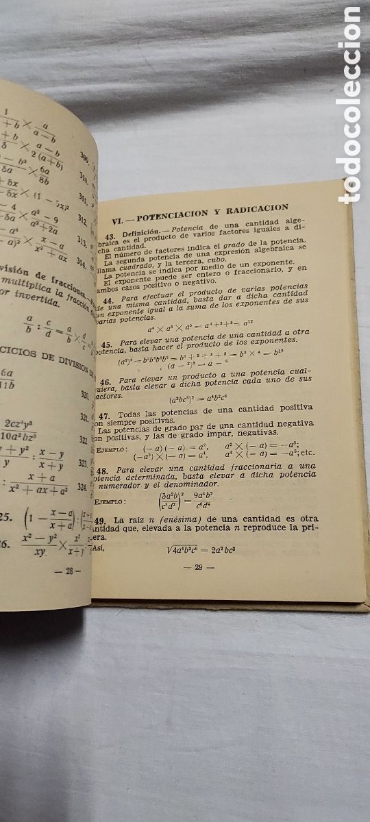 Libros de segunda mano: NOCIONES DE ALGEBRA.EDICIONES BRU&Ntilde;O 1959.12&ordf; EDICION CORREGIDA. - Foto 6