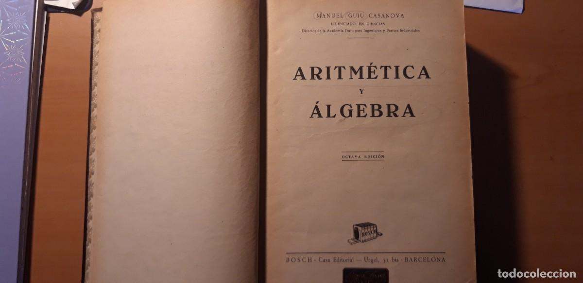 Libros de segunda mano: Aritm&eacute;tica y &Aacute;lgebra - Foto 1
