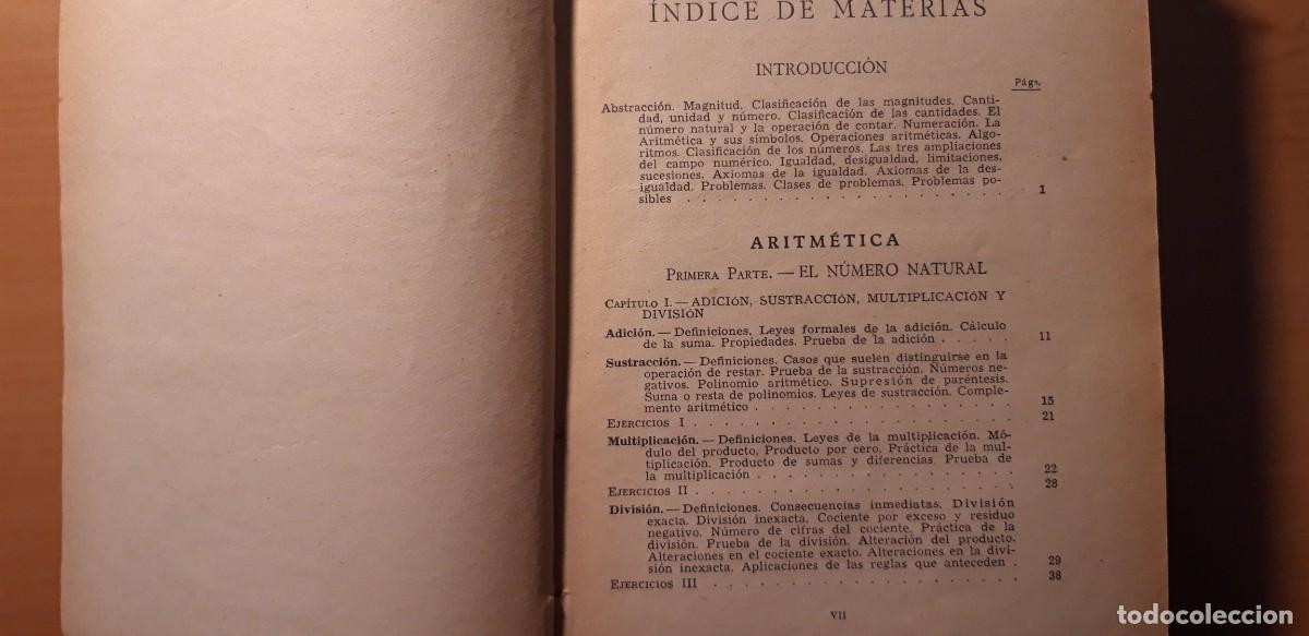 Libros de segunda mano: Aritm&eacute;tica y &Aacute;lgebra - Foto 3