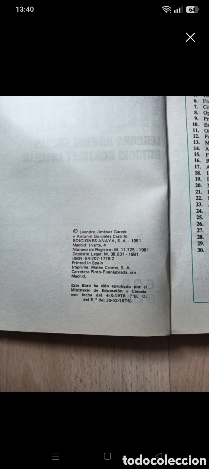 Libros de segunda mano: Matem&aacute;ticas. 8 EGB. Anaya - Foto 3