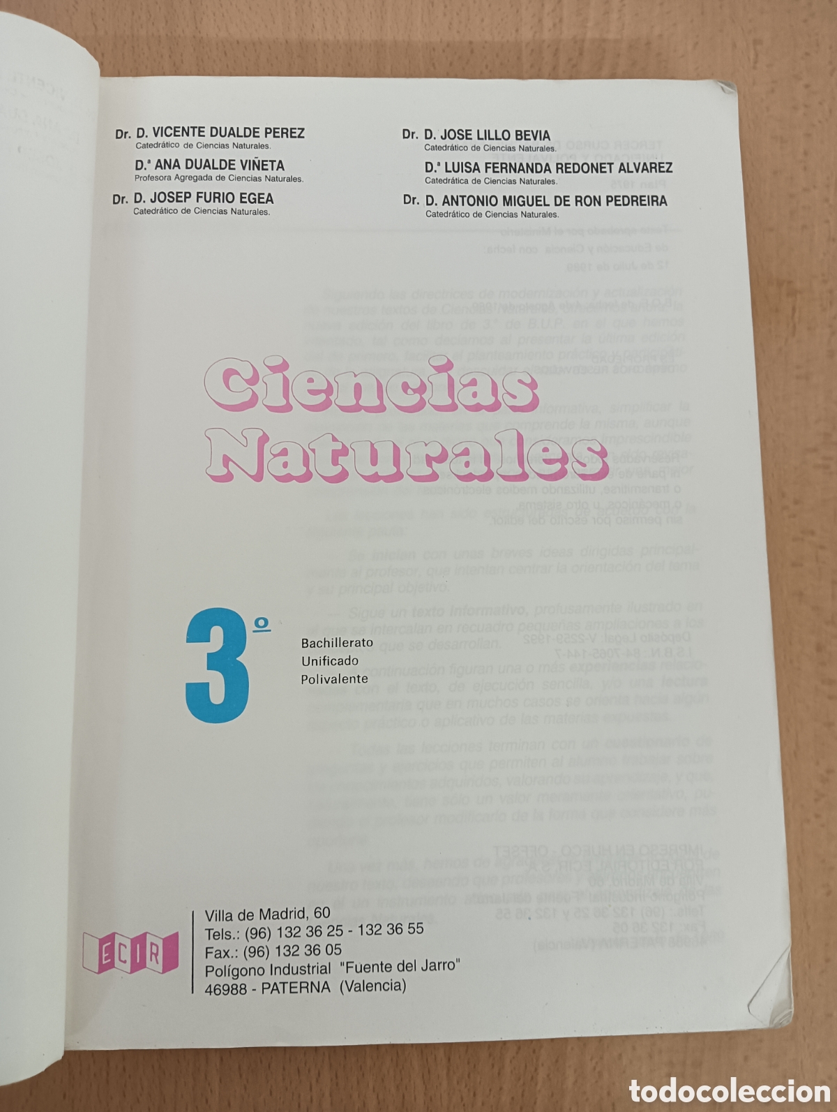 Libros de segunda mano: Ciencias naturales 3 BUP editorial ECIR - Foto 2