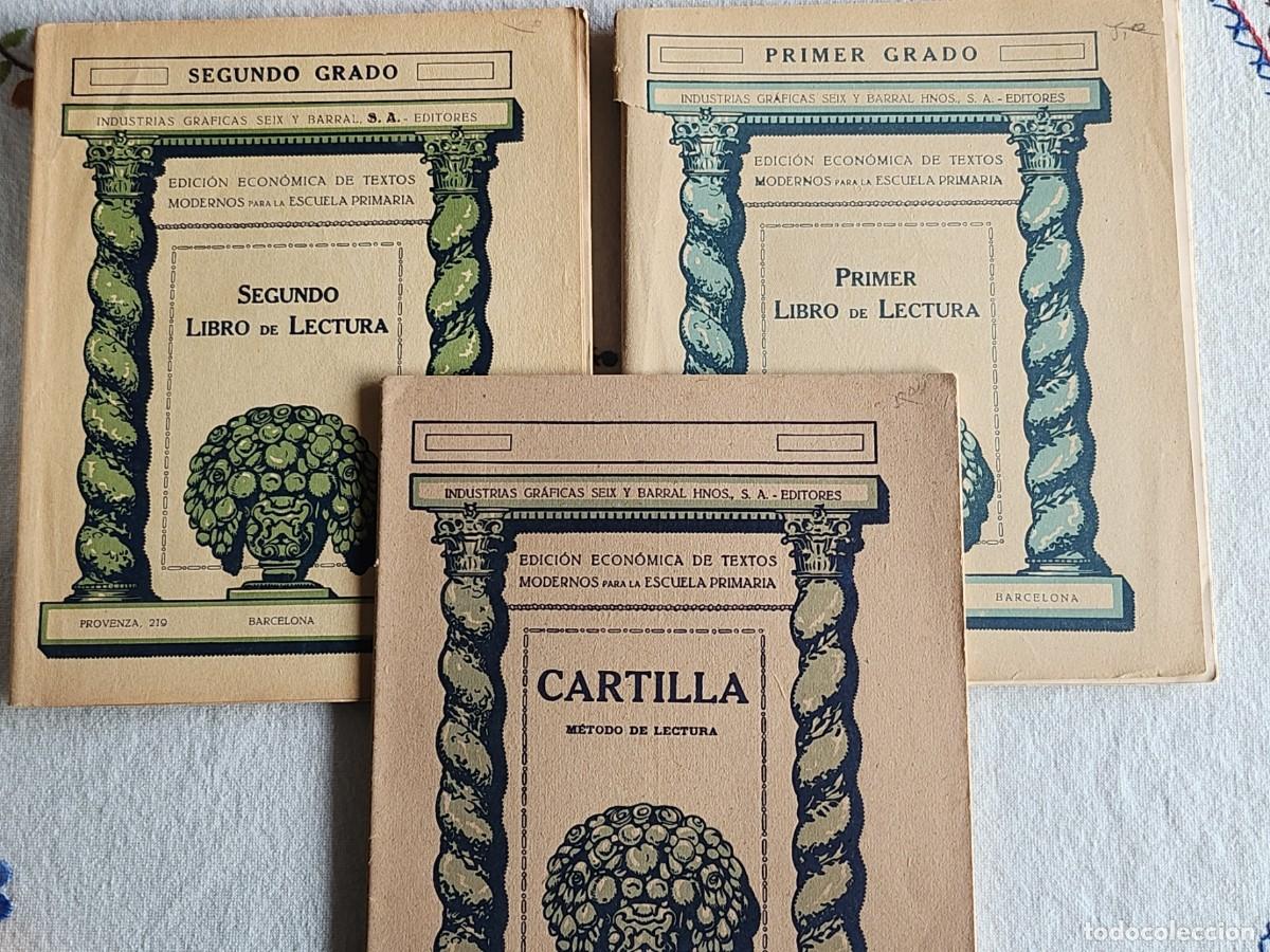 Libros de segunda mano: PRIMER LIBRO DE LECTURA, SEGUNDO LIBRO DE LECTURA Y CARTILLA - Foto 1