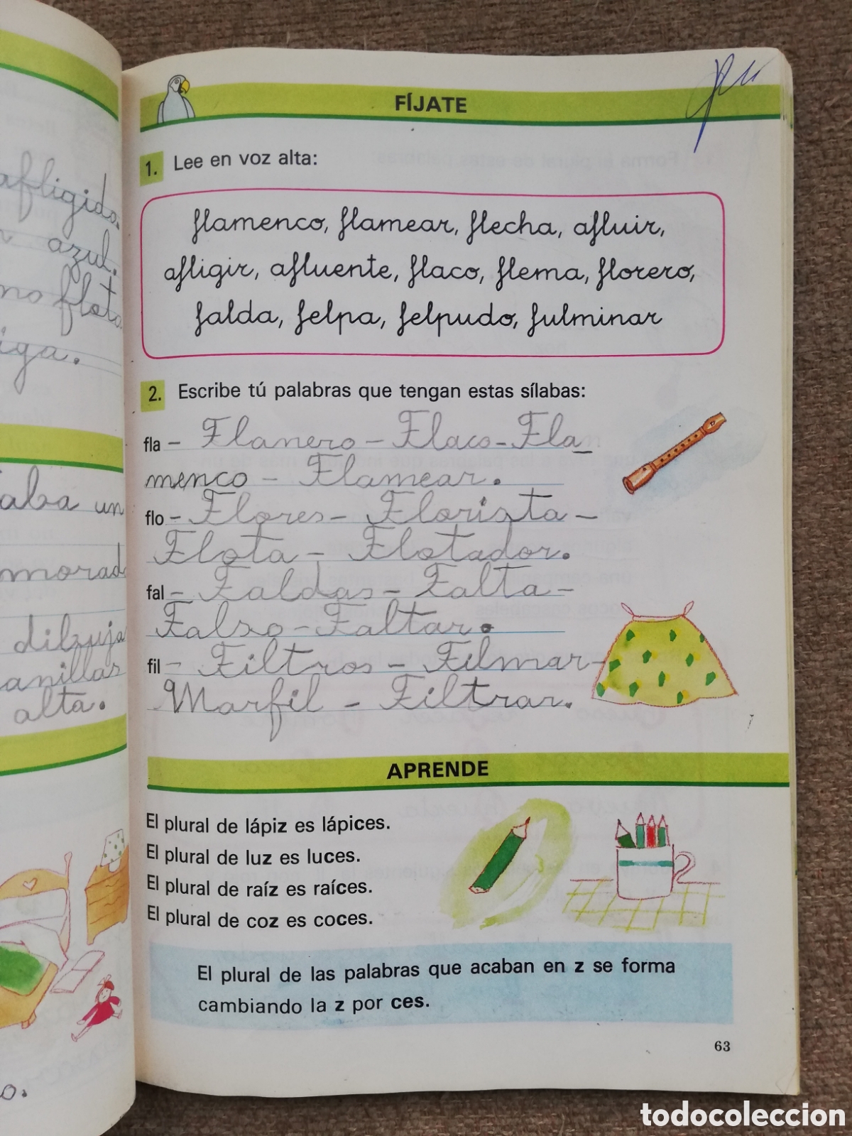Libros de segunda mano: Anaya Lengua. Equipo Palabra. 2 2&ordm; E.G.B. - Foto 4