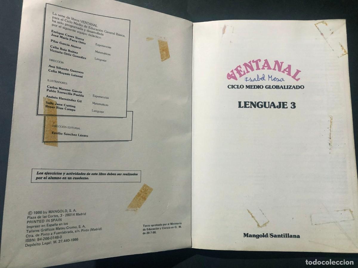 Libros de segunda mano: LIBRO TEXTO / LENGUAJE 3 - E.G.B. ( CICLO MEDIO GLOBALIZADO ) VENTANAL / MANGOLD - SANTILLANA 1986 - Foto 2