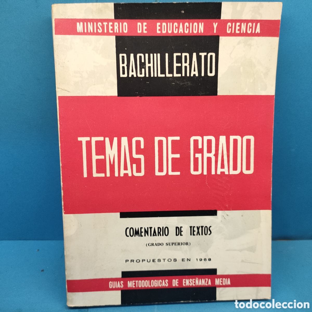 Libros de segunda mano: TEMAS DE GRADO. Bachillerato. Comentario de textos. 1968. - Foto 1