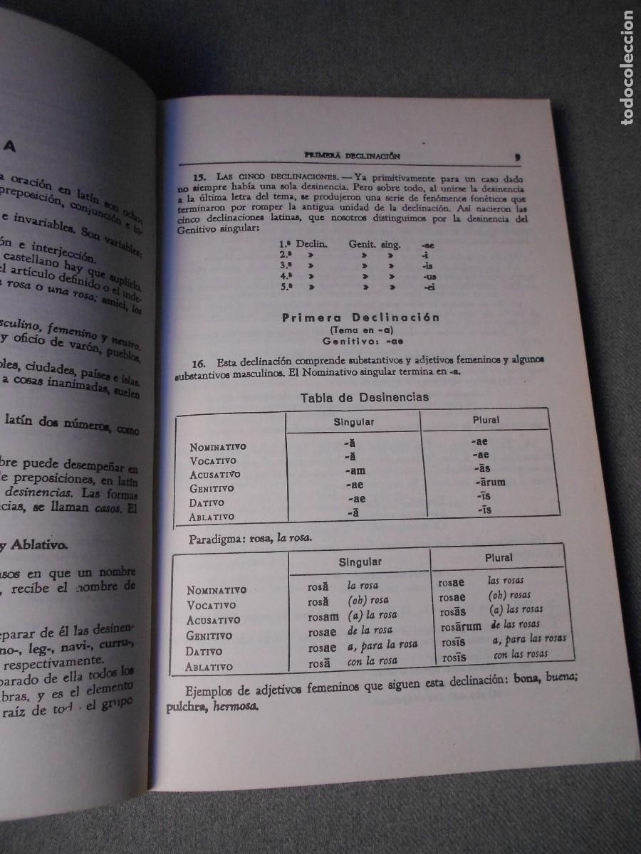 Libros de segunda mano: GRAMATICA DE LA LENGUA LATINA - Foto 3