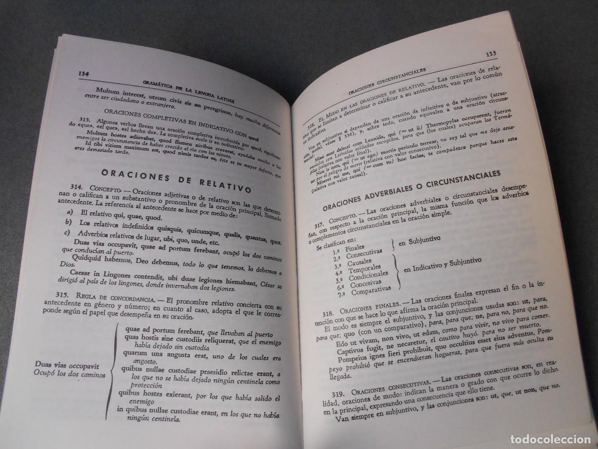 Libros de segunda mano: GRAMATICA DE LA LENGUA LATINA - Foto 5