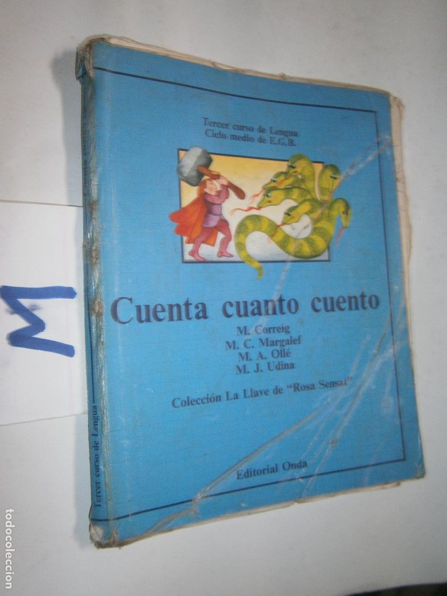 Libros de segunda mano: ANTIGUO LIBRO DE TEXTO - LENGUA 3&ordm; EGB - CUENTA CUANTO CUENTO - Foto 1
