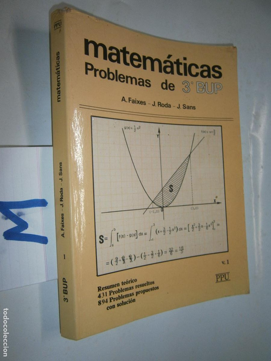 Libri di seconda mano: ANTIGUO LIBRO DE TEXTO - MATEMATICAS PROBLEMAS 3&ordm; BUP