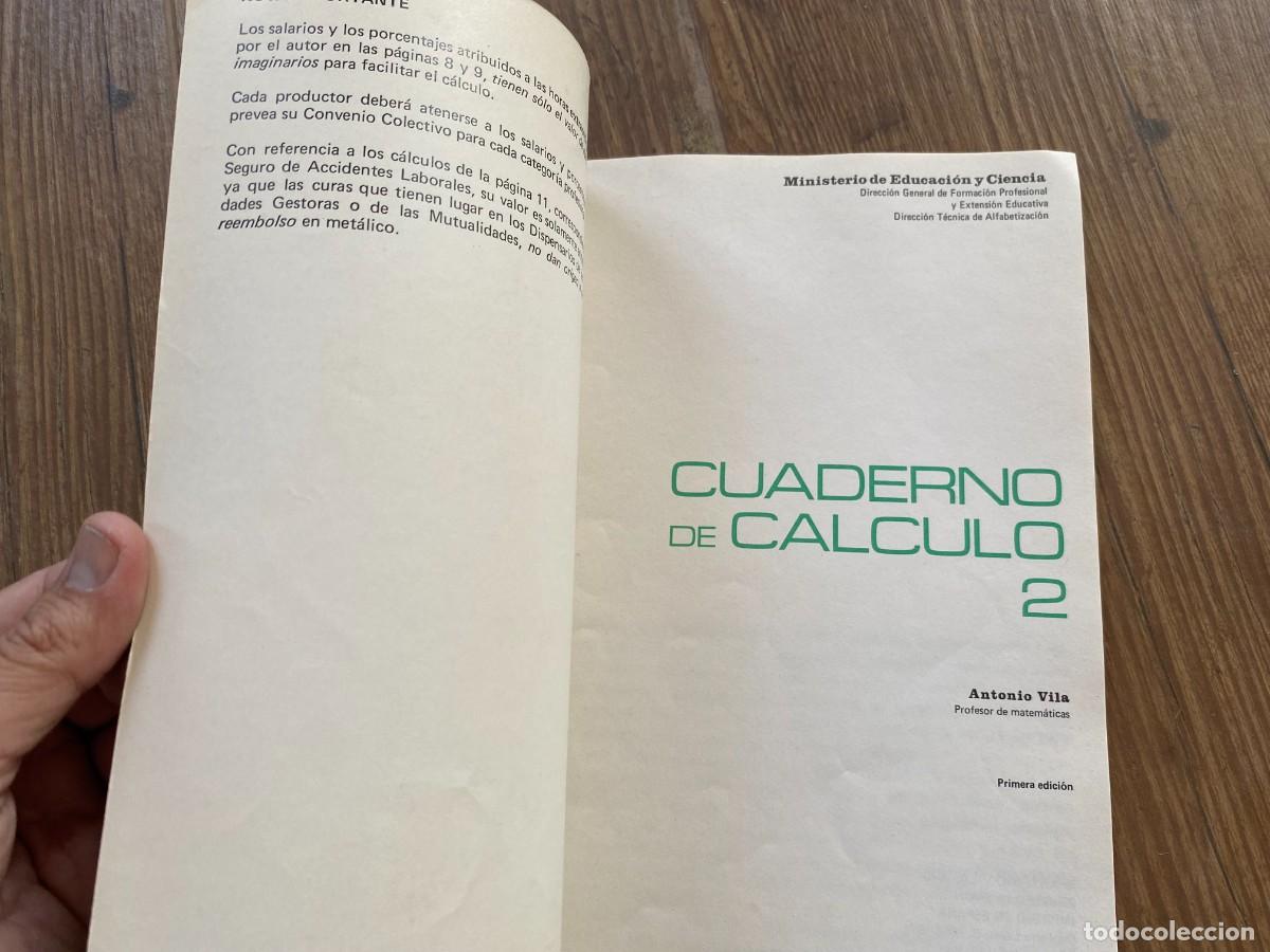 Libros de segunda mano: CUADERNO DE C&Aacute;LCULO 2 - VICENS VIVES - Foto 3