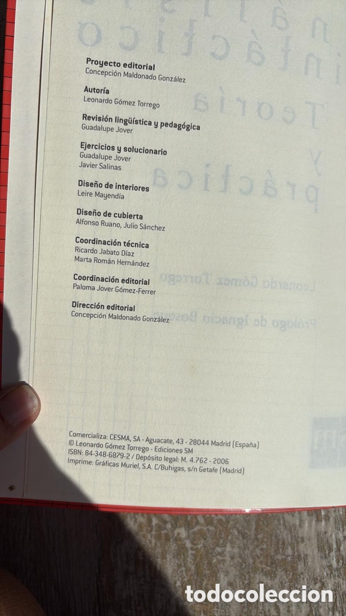 Libros de segunda mano: AN&Aacute;LISIS SINT&Aacute;CTICO. Leonardo G&oacute;mez Torrego. - Foto 2